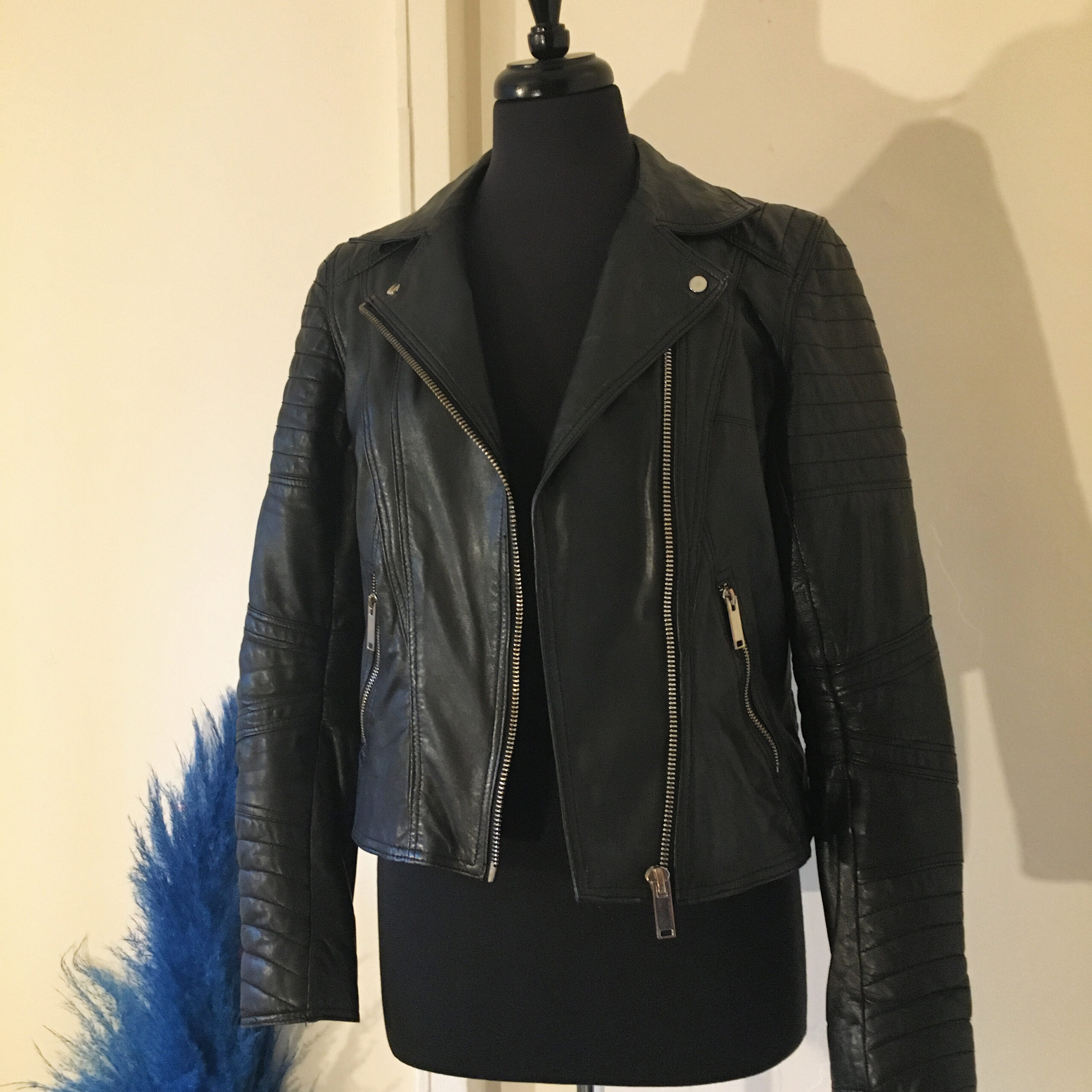 River Island leather jacket | Flutterby's Boutique
